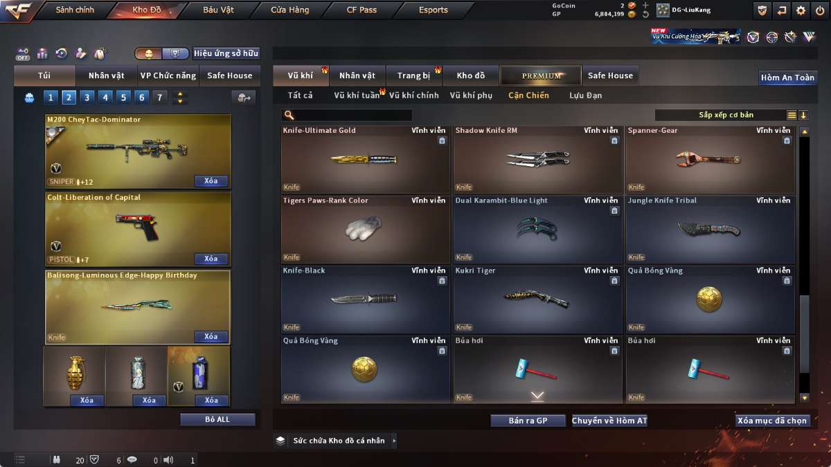 shop acc cf uy tin gia re